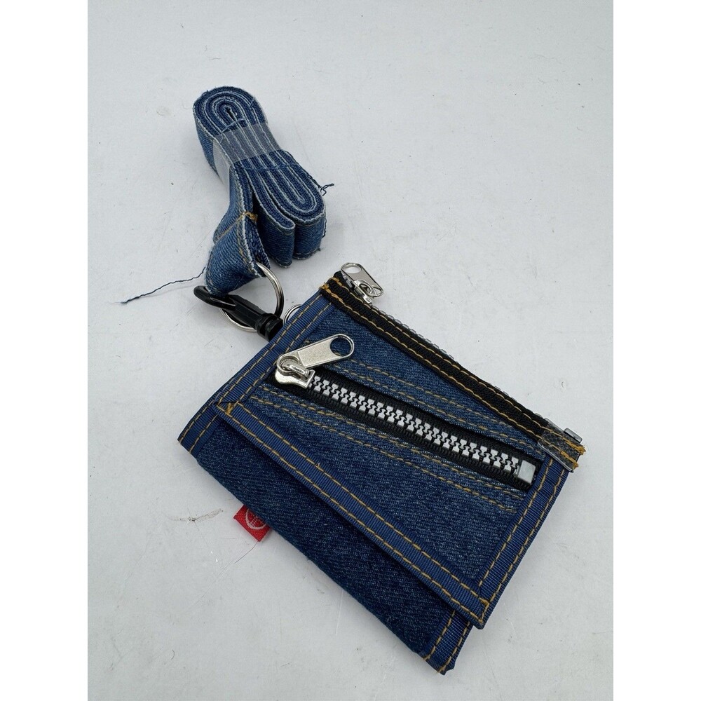 Blue Denim Tiny Wallet With Strap Ash Creek Sport New Without Tags